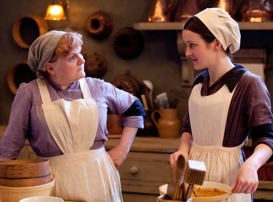 Lesley Nicol, Sophie McShera, Downton Abbey Lesley Nicol, Sophie McShera, Downton Abbey